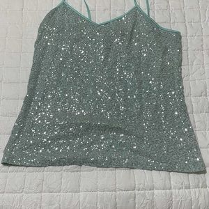 Express glitter tank top size S